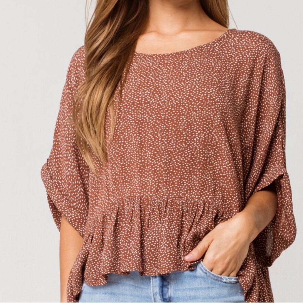 O’Neill babydoll top. Size L.
